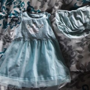 Pastel blue baby dress